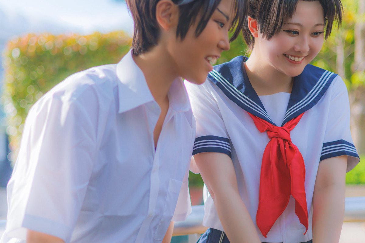 esk_cos's tweet photo. Cosplay / DC

へいかず💚🧡

Hattori Heiji / えすき
Toyama Kazuha / るりん(@tamani_cosplay)
Photo / らむだ(@_rumcamera_)

撮影してもらってるところを撮ってくれてました！感謝🙏

#esukicos
#コスフェスTDC https://t.co/ZX5O48K8xl