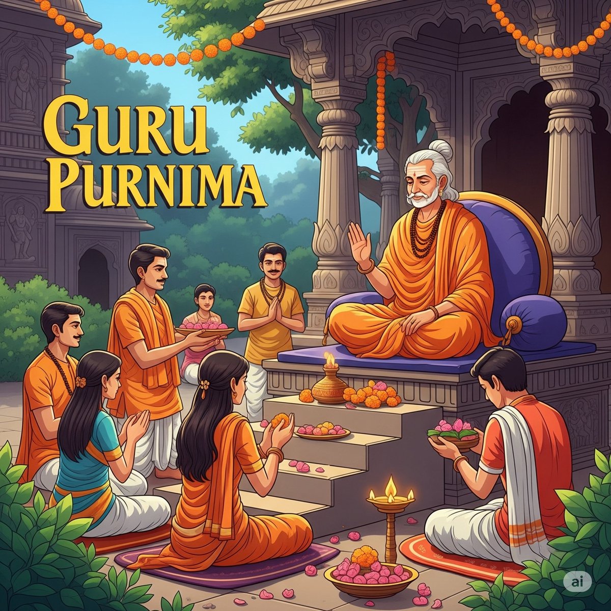 SentientsT's tweet photo. "On this auspicious day of Guru Purnima, let's express our heartfelt gratitude to all the gurus who have illuminated our paths with their wisdom, knowledge, and guidance. 🙏 Happy Guru Purnima! #GuruPurnima #Gratitude #Teachers https://t.co/l0SHaZm0ON