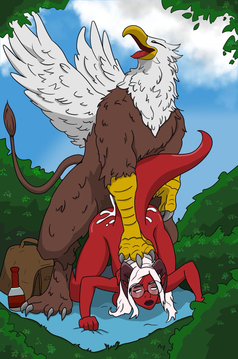 RexsHotBirds's tweet photo. I have been stressed lately. Best thing to do is drawing a certain tiefling getting piped by a bird-esque monster.

#lewdlissa #NSFW #furrynsfwart #furryartworks https://t.co/pfOpc4sFzH