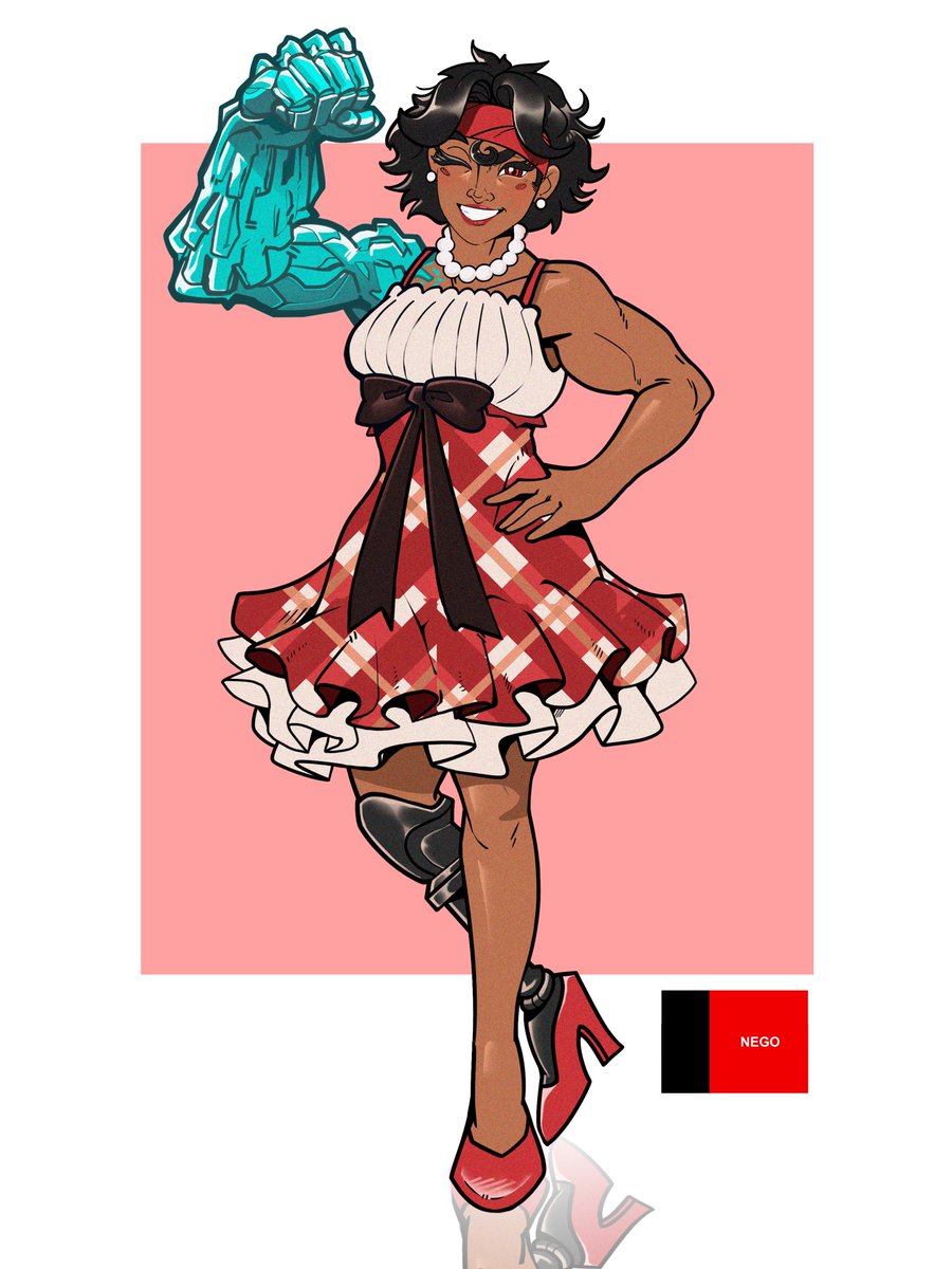 Gg2almeida's tweet image. Imaginando as bandeiras dos estados do Brasil transformadas em personagens de games.

14- PARAÍBA - Mulher Macho!