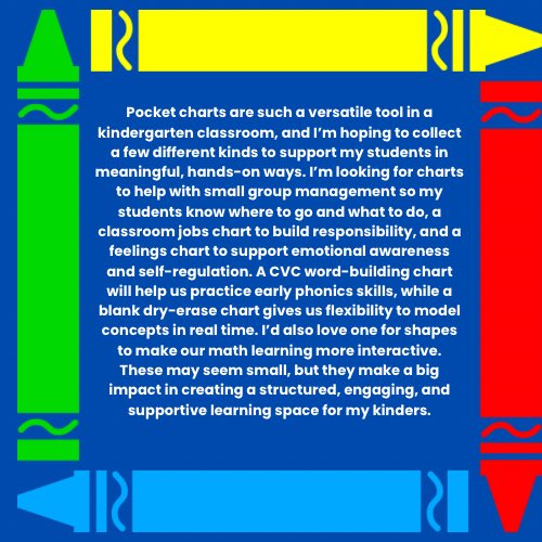 enjoythehobby's tweet photo. @CatieBrien @DummScience @amazon Love this energy!! 💛 It’s amazing seeing teachers lift each other up like this. Here’s my list — a few key things (like pocket charts!) that would make a big difference for my kinders this year 🥹📚

https://t.co/mQAjfIMBy0 https://t.co/kI6q1vMCNG