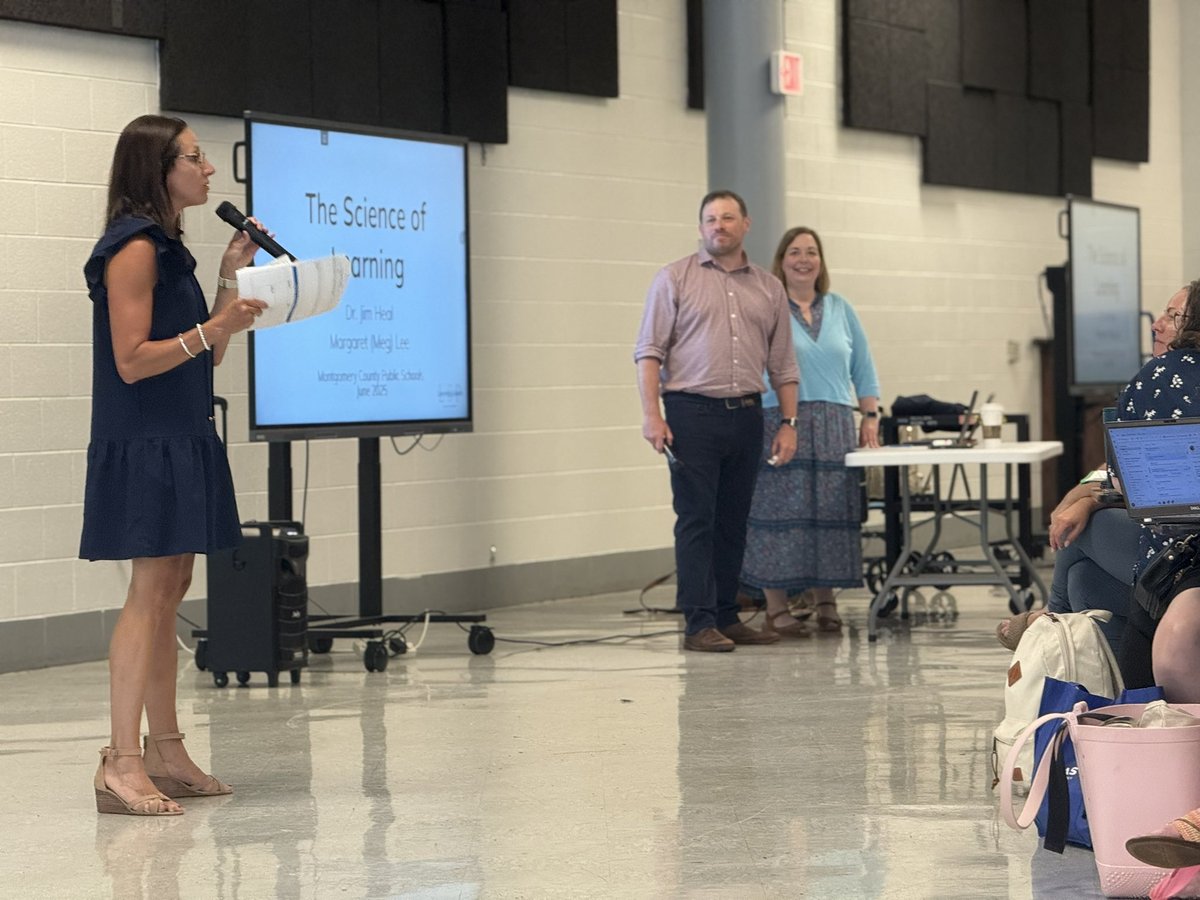 CaraGrant11's tweet image. 🧠💡 Science of Learning in action!
Today’s professional learning = modeling how minds receive, process &amp;amp; retain.
Because great teaching isn’t magic—it’s brain-based. #ScienceOfLearning
@MCPS 
@SHAPEAmerica 
@PK12Curriculum 
@MCPSHPE 
@MdPublicSchools