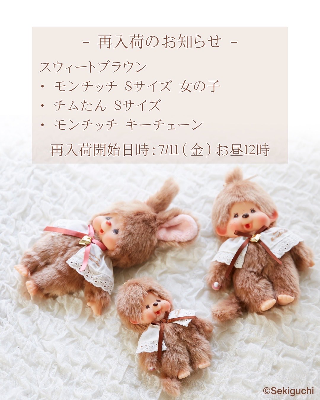 【新品】モンチッチ＆チムたん スウィートブラウン Sサイズ 2体セット モンチッチ スウィートブラウン ぬいぐるみ S チムたん