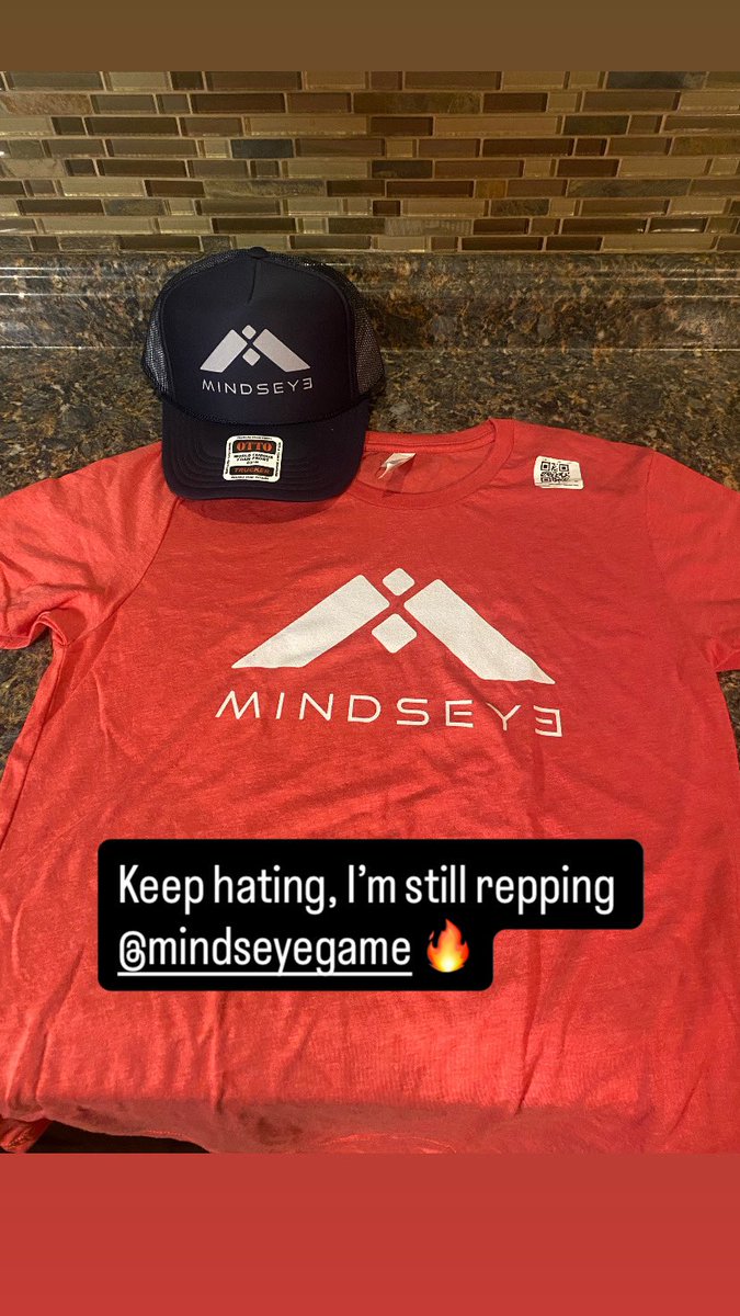 KyleFourReal's tweet image. Got my @MindsEyeGame merch in today. Keep hating, I love this damn game. #MindsEye @buildarocketboy