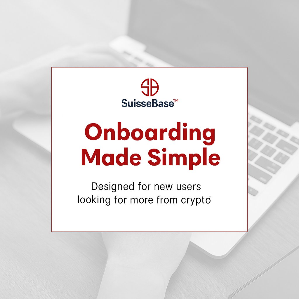 New to crypto? We’ve got you! 🚀 Start smarter at suissebase.ch #SuisseBase #CryptoOnboarding #NewToCrypto #StartWithConfidence #DigitalAssets #CryptoJourney #SwissPrecision #CryptoExchange #EasyCrypto #SecureStart