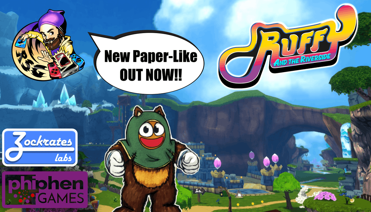 RandomSwitchGmr's tweet photo. I've been busy with work!  But I just posted part 1 of my playthrough of #RuffyAndTheRiverside from @zocklabs 

Thank you to Zock and @pr_pirate  for the code!  
#indiegame #indiegames #supportindiegames #indiedeveloped #paperlike #3DPlatformer 

https://t.co/kMt9Hj7qz3 https://t.co/Dm1hFiuUtA