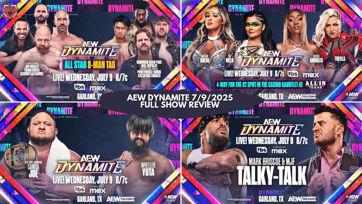 🔴 LIVE after Dynamite join us for our AEW Dynamite 7/9/2025 Full Show Review | All In Texas Preview #AEW #AEWDynamite #JonMoxley  #AEWAllInTexas #ROHSupercard #Wrestling 

youtube.com/live/X5VEjWEH6…