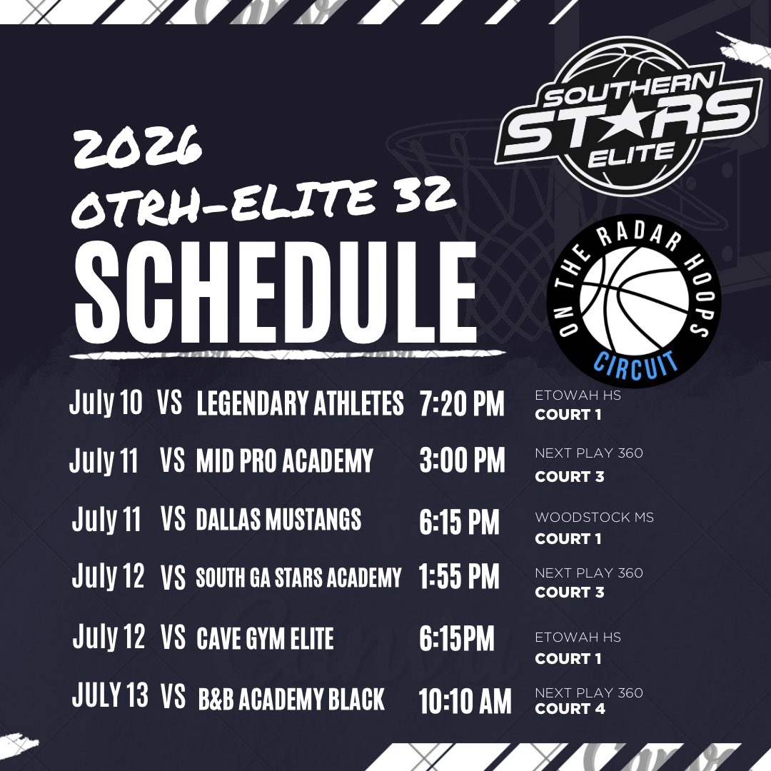 Brandon Odom (@brandon24odom) on Twitter photo <a href="/SSEBASKETBALL/">Southern Stars Elite</a> and I will be playing in OTRH Elite 32 this weekend starting tomorrow. We play once Thursday, Twice on Friday and Saturday, then finally once on Sunday. Hope to see you there! <a href="/SSEBASKETBALL/">Southern Stars Elite</a> and I will be playing in OTRH Elite 32 this weekend starting tomorrow. We play once Thursday, Twice on Friday and Saturday, then finally once on Sunday. Hope to see you there!