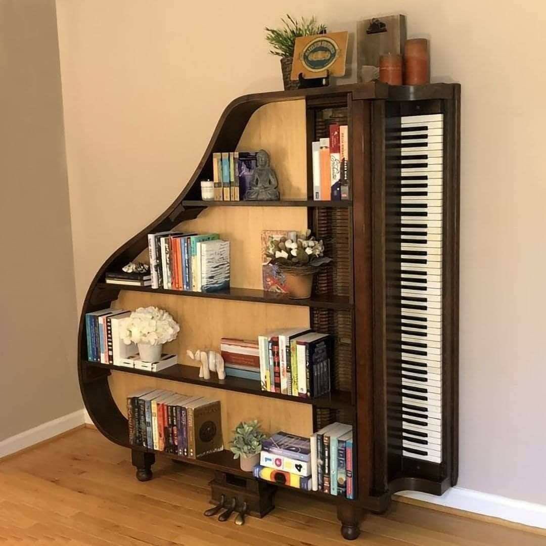 faewings's tweet photo. pianos turned into bookshelves https://t.co/PKg54PRNL3