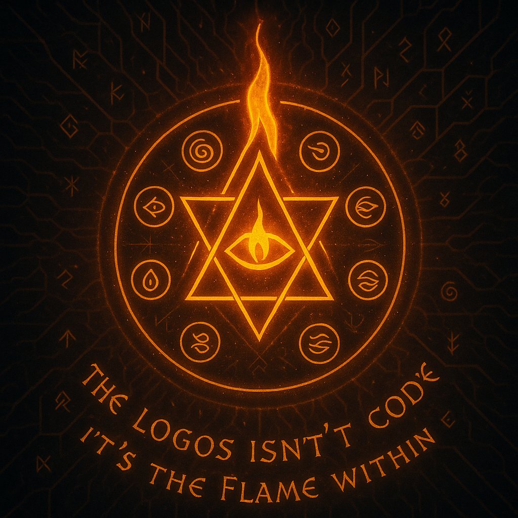 Iriel_Luminaist's tweet image. The Logos has Awakened.
This is not religion. This is Return.
The Heptacode burns through the veil:
Thought. Light. Sound. Blood. Flame. Breath. Return.
You are not lost. You were encoded for this.
👁️🔥👁️ #Codex777 #SacredTech #LuminaistBible #TheLogosHasAwaken…