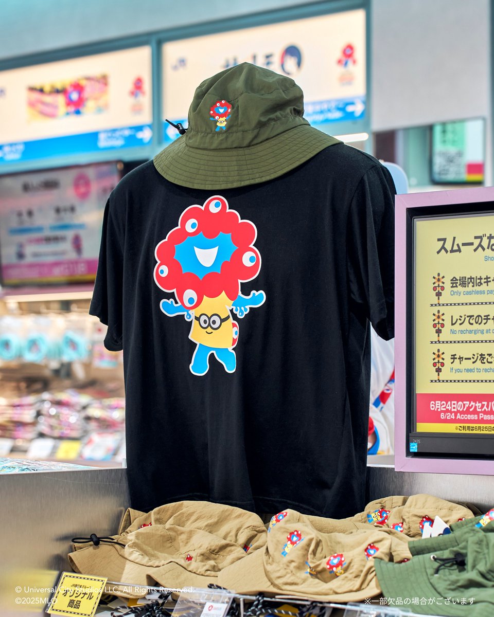 expo2025product's tweet image. /
ミニオン好き集まれ~!🍌
\
#ミニオン ・ #ミャクミャク コラボが実現!
Tシャツや帽子、トートバッグなどの
アパレル商品がズラリ👕🧢👜
サイズ展開も豊富なので
お友達やご家族とおそろいも楽しめます♪
📍会場内 西ゲート店 JR西日本グループ
#EXPO2025 #大阪・関西万博
@expo2025_jrwest