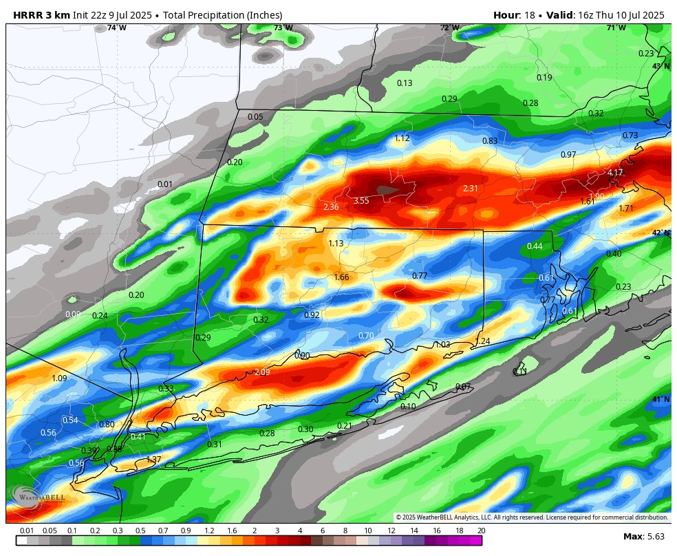 Danbury_WX's tweet image. Maps are a little bit hard to follow but basically we get scattered downpours over the next 24 hours. Localized areas could see heavy rain.
