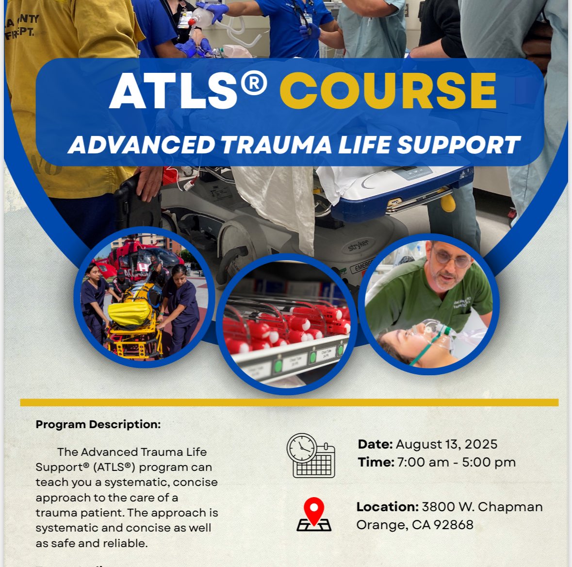 Jeff Nahmias MD MHPE FACS FCCM (@jnahmias1) on Twitter photo Upcoming <a href="/UCI_Trauma/">UCI TRAUMA</a> ATLS course with a couple spots left
<a href="/AlliyaQazi/">Alliya Qazi</a> <a href="/JoeCoolMD1/">JoeCool MD MBA | 周維德</a> <a href="/DrTerri25/">terri chin</a> <a href="/Surgeononthego/">Cristobal Barrios</a> & more <a href="/UCIrvineSurgery/">UC Irvine Surgery</a> Upcoming <a href="/UCI_Trauma/">UCI TRAUMA</a> ATLS course with a couple spots left
<a href="/AlliyaQazi/">Alliya Qazi</a> <a href="/JoeCoolMD1/">JoeCool MD MBA | 周維德</a> <a href="/DrTerri25/">terri chin</a> <a href="/Surgeononthego/">Cristobal Barrios</a> & more <a href="/UCIrvineSurgery/">UC Irvine Surgery</a>