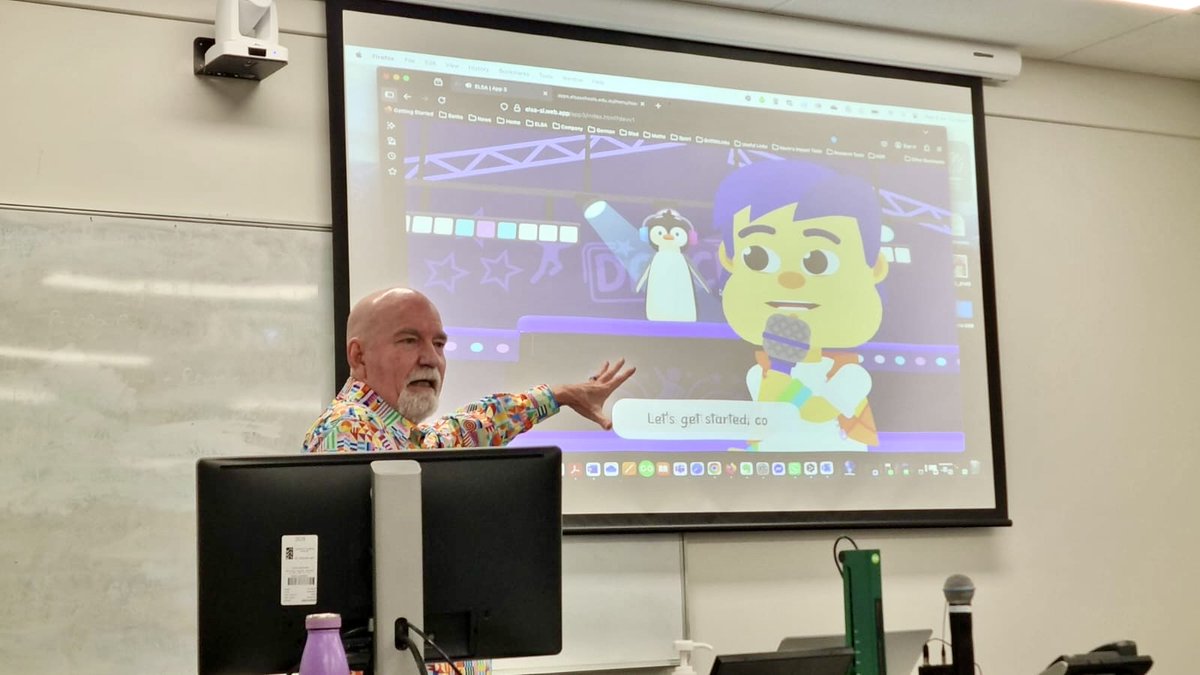 ELSAschools's tweet photo. Professor Tom Lowrie and Dr Kevin Larkin wowed the audience with their ELSA Schools presentation at @MERGA_maths yesterday, held at the @UniCanberra https://t.co/t4rnaBuIpU