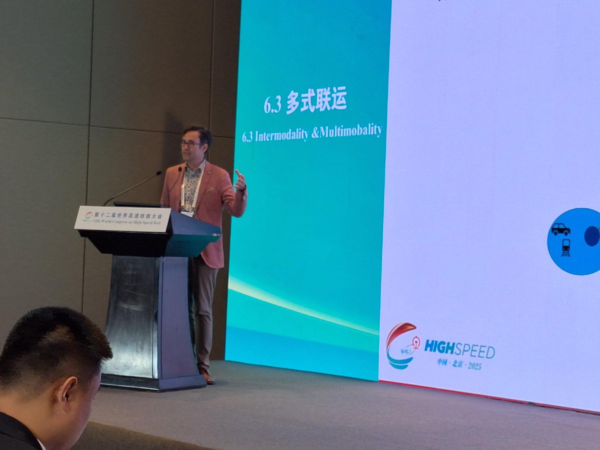 MultiModX_project (@multimodx_eu) on Twitter photo 🔎 At #UICHighSpeed in Beijing 🇨🇳, Luis Delgado presented 🇪🇺 #MultiModX open-source tools, developed under the umbrella of <a href="/SESAR_JU/">SESAR JU🇪🇺✈️</a> ✈️: a 🚄✈️ train-air intermodal journey planner for more sustainable trips 🌱.
📎 Learn more: multimodx.eu
#Mobility #SustainableTravel 🔎 At #UICHighSpeed in Beijing 🇨🇳, Luis Delgado presented 🇪🇺 #MultiModX open-source tools, developed under the umbrella of <a href="/SESAR_JU/">SESAR JU🇪🇺✈️</a> ✈️: a 🚄✈️ train-air intermodal journey planner for more sustainable trips 🌱.
📎 Learn more: multimodx.eu
#Mobility #SustainableTravel