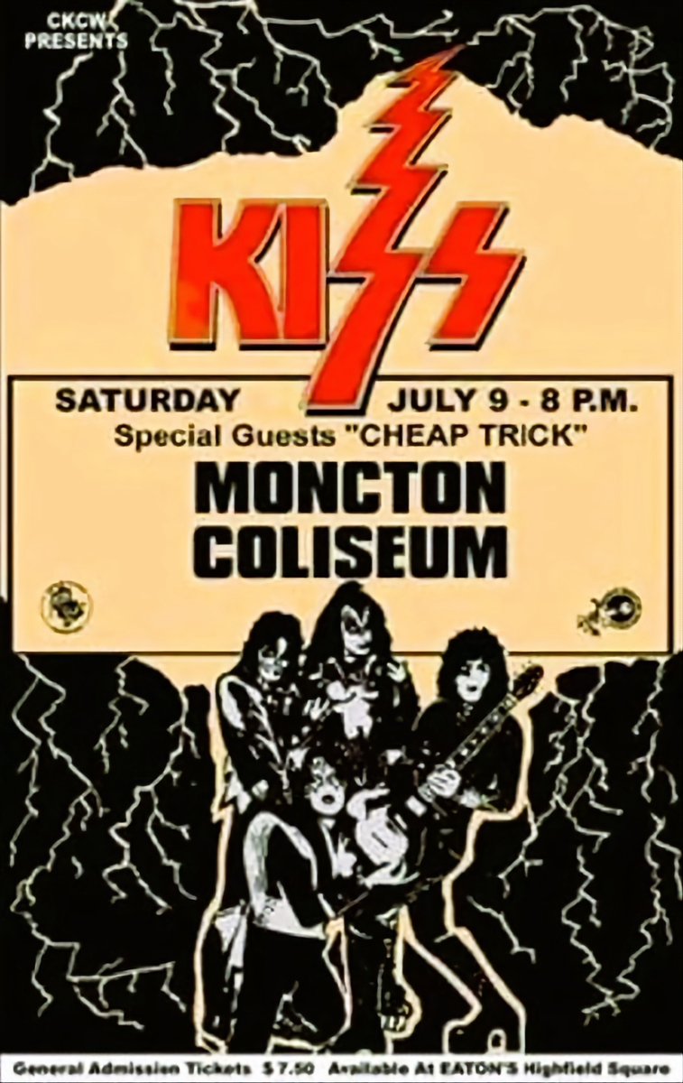 kiss's tweet image. #KISSTORY: July 9, 1977 - KISS rocked the Coliseum in Moncton, NB, Canada. Cheap Trick opened the show!
What KISS opening act was your favorite?