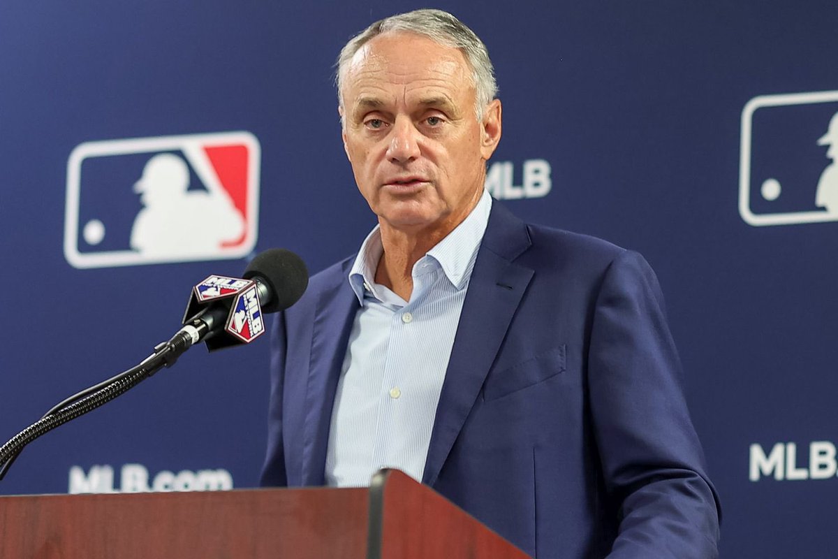MLB Deadline News (@mlbdeadlinenews) on Twitter photo MLB Commissioner Rob Manfred is pushing for a salary cap, per <a href="/EvanDrellich/">Evan Drellich</a>
MLB’s current labor deal expires December 2026 and Drellich notes that players are skeptical of adding a cap. MLB Commissioner Rob Manfred is pushing for a salary cap, per <a href="/EvanDrellich/">Evan Drellich</a>
MLB’s current labor deal expires December 2026 and Drellich notes that players are skeptical of adding a cap.