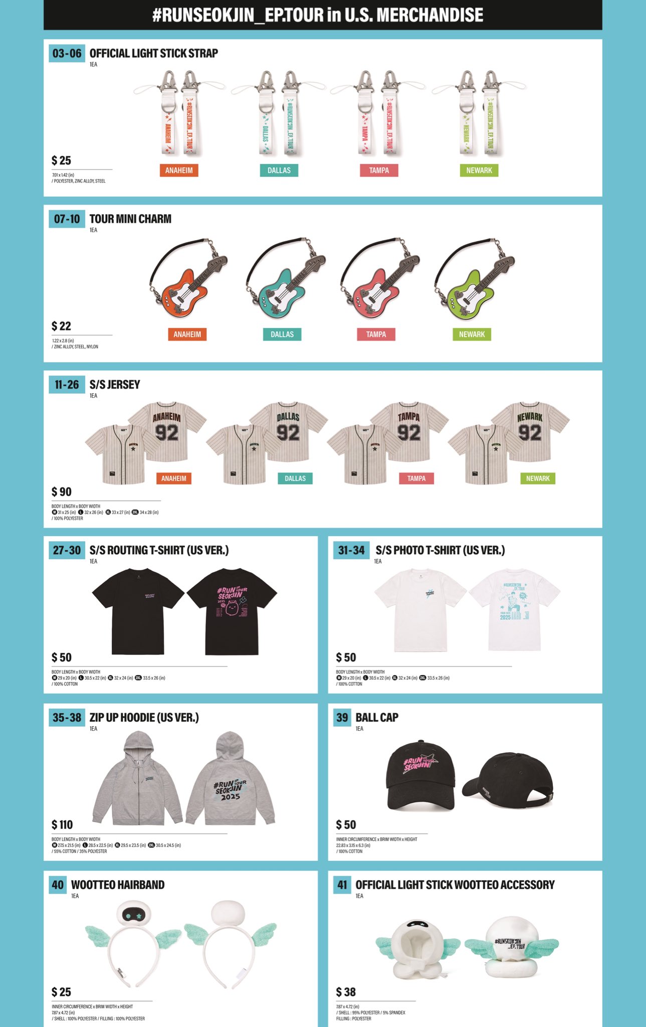 RUNSEOKJIN EP.TOUR WOOTTEO HAIR BAND PEDIDOABIERTO BTS JIN ✨ RUN