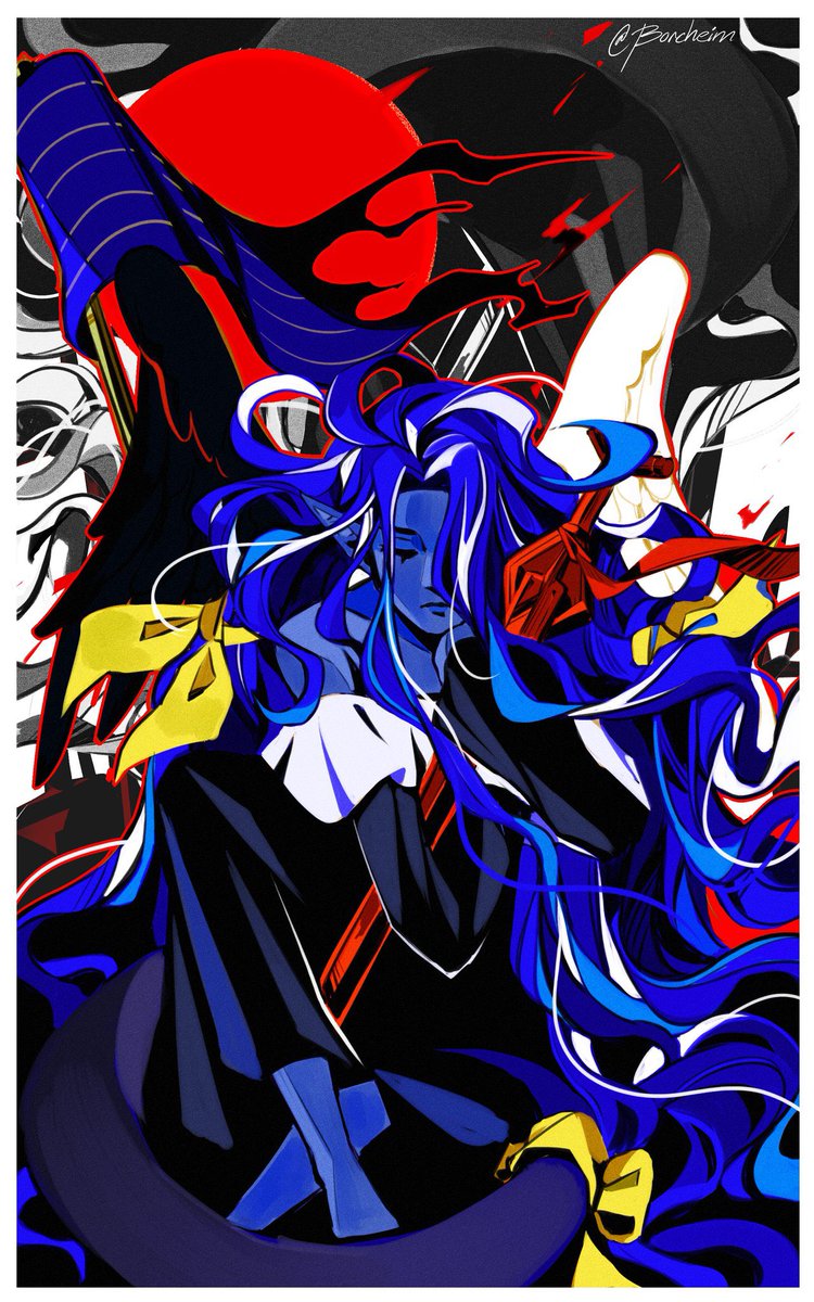 These two go together :3
I tried to make Ky resemble Sin and Dizzy resemble Unika