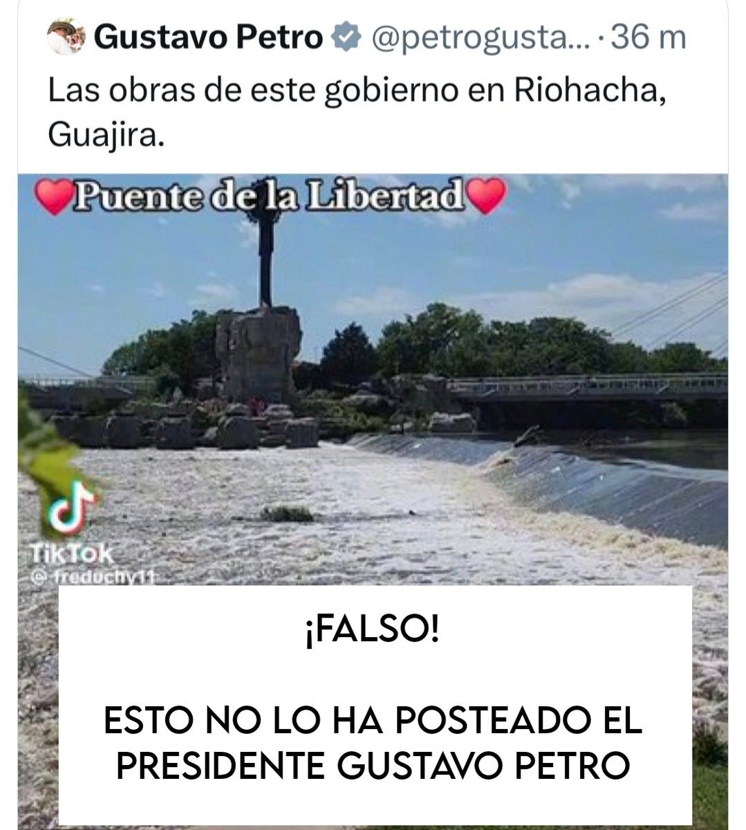 Maicol Cajamarca (@maicajamarca_) on Twitter photo Desde la extrema derecha, sus bodegas y su prensa pagadas, están difundiendo este supuesto trino para desprestigiar al Presidente <a href="/petrogustavo/">Gustavo Petro</a> y su gobierno.
Las y los invito a no caer en las bajezas de la oposición. Pueden ir a revisar el perfil del Presidente de la República Desde la extrema derecha, sus bodegas y su prensa pagadas, están difundiendo este supuesto trino para desprestigiar al Presidente <a href="/petrogustavo/">Gustavo Petro</a> y su gobierno.
Las y los invito a no caer en las bajezas de la oposición. Pueden ir a revisar el perfil del Presidente de la República