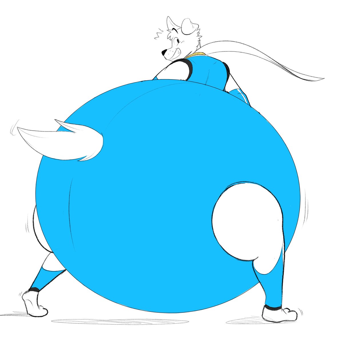 Terito_Out's tweet image. This isn’t a drill I’ve officially made a new character!?
Meet Maximus! (Max for short)
A hero with a suit that allows his own skin to expand in many ways! Preferably Round~
Bonus points if you can figure out who he’s kinda based off~