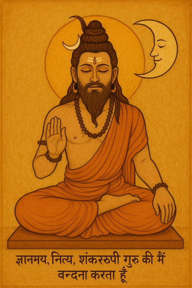 Shastri Kosalendradas (@kosalendradas) on Twitter photo वन्दे बोधमयं नित्यं गुरुं शंकररूपिणम्।
यमाश्रितो हि वक्रोऽपि चन्द्रः सर्वत्र वन्द्यते॥
ज्ञानमय, नित्य, शंकररूपी गुरु की मैं वन्दना करता हूँ, जिनके आश्रित होने पर टेढ़ा चन्द्रमा भी सर्वत्र वन्दित होता है। #श्रीरामचरितमानस #गोस्वामी_तुलसीदास #गुरुपूर्णिमा #व्यासपूर्णिमा <a href="/sankrant/">Sankrant Sanu सानु संक्रान्त ਸੰਕ੍ਰਾਂਤ ਸਾਨੁ</a> वन्दे बोधमयं नित्यं गुरुं शंकररूपिणम्।
यमाश्रितो हि वक्रोऽपि चन्द्रः सर्वत्र वन्द्यते॥
ज्ञानमय, नित्य, शंकररूपी गुरु की मैं वन्दना करता हूँ, जिनके आश्रित होने पर टेढ़ा चन्द्रमा भी सर्वत्र वन्दित होता है। #श्रीरामचरितमानस #गोस्वामी_तुलसीदास #गुरुपूर्णिमा #व्यासपूर्णिमा <a href="/sankrant/">Sankrant Sanu सानु संक्रान्त ਸੰਕ੍ਰਾਂਤ ਸਾਨੁ</a>