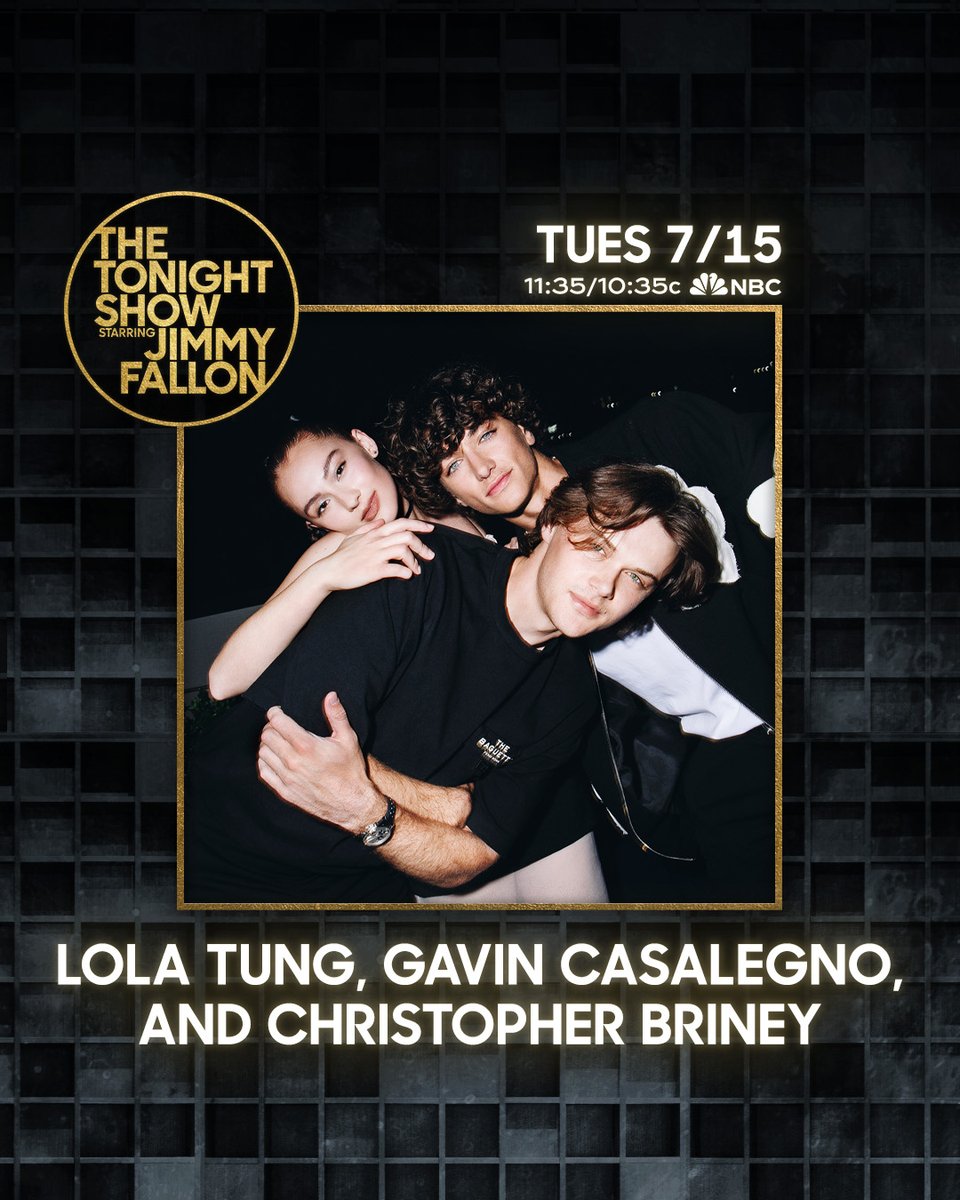The Tonight Show (@fallontonight) on Twitter photo From Cousins to Studio 6B! Lola Tung, <a href="/gavincasalegno/">Gavin Casalegno</a> & Christopher Briney join us to talk the final season of <a href="/thesummeritp/">The Summer I Turned Pretty</a> Tuesday, July 15th at 11:35/10:35c on <a href="/nbc/">NBC Entertainment</a>! 🐚 #FallonTonight #TSITP From Cousins to Studio 6B! Lola Tung, <a href="/gavincasalegno/">Gavin Casalegno</a> & Christopher Briney join us to talk the final season of <a href="/thesummeritp/">The Summer I Turned Pretty</a> Tuesday, July 15th at 11:35/10:35c on <a href="/nbc/">NBC Entertainment</a>! 🐚 #FallonTonight #TSITP
