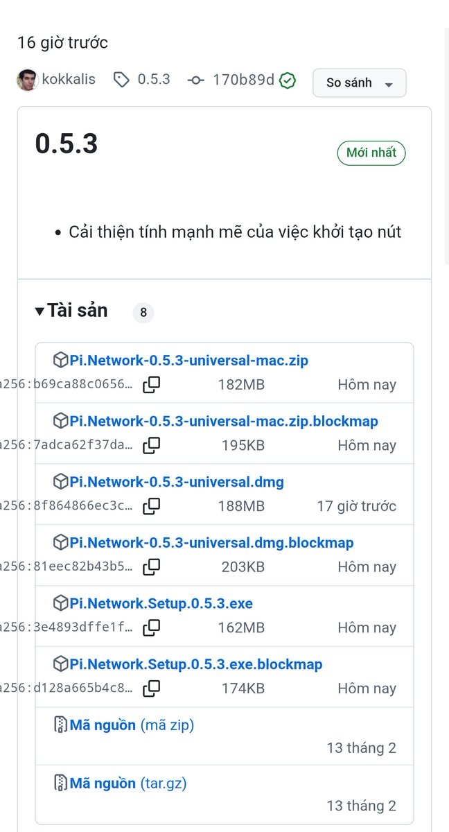 ntdland2019's tweet photo. Pi Node vừa có phiên bản nâng cấp lên 0.5.3
Hash 170b89d là tệp cập nhật hệ thống SupperNode do #Kosasih nâng cấp và cập nhật được xác nhận từ @NicolasKokkalis gồm dánh sách thứ hạng #SupperNode và #Node cộng đồng.

Ai nói không liên quan thì kệ họ thôi! https://t.co/ecC15taPup