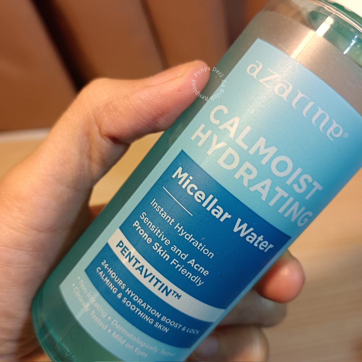 SUPER DUPER BIG THANKS Azarine udah ciptain micellar water khusus kulit sensitif ini🫶

Makeup langsung #BersihSatSet , gak keset, ga lengket &amp; ga perih.

(+) teruji acnegenic ✅