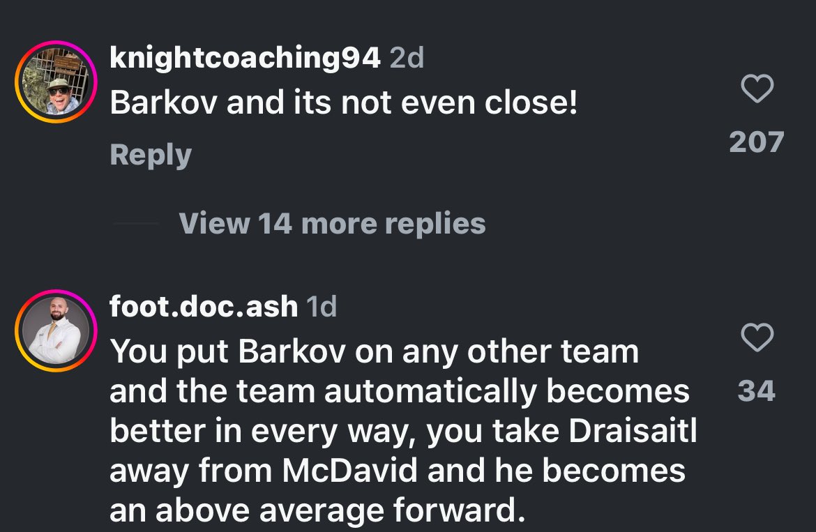 zkhofer44's tweet image. Can we have a serious talk about how Barkov has quickly become the most overrated player in all of hockey? I see people having him ahead of guys like Leon and Kuch, and the justification is always his 2 cups that he wasn’t even the best player on his team for 😭😭