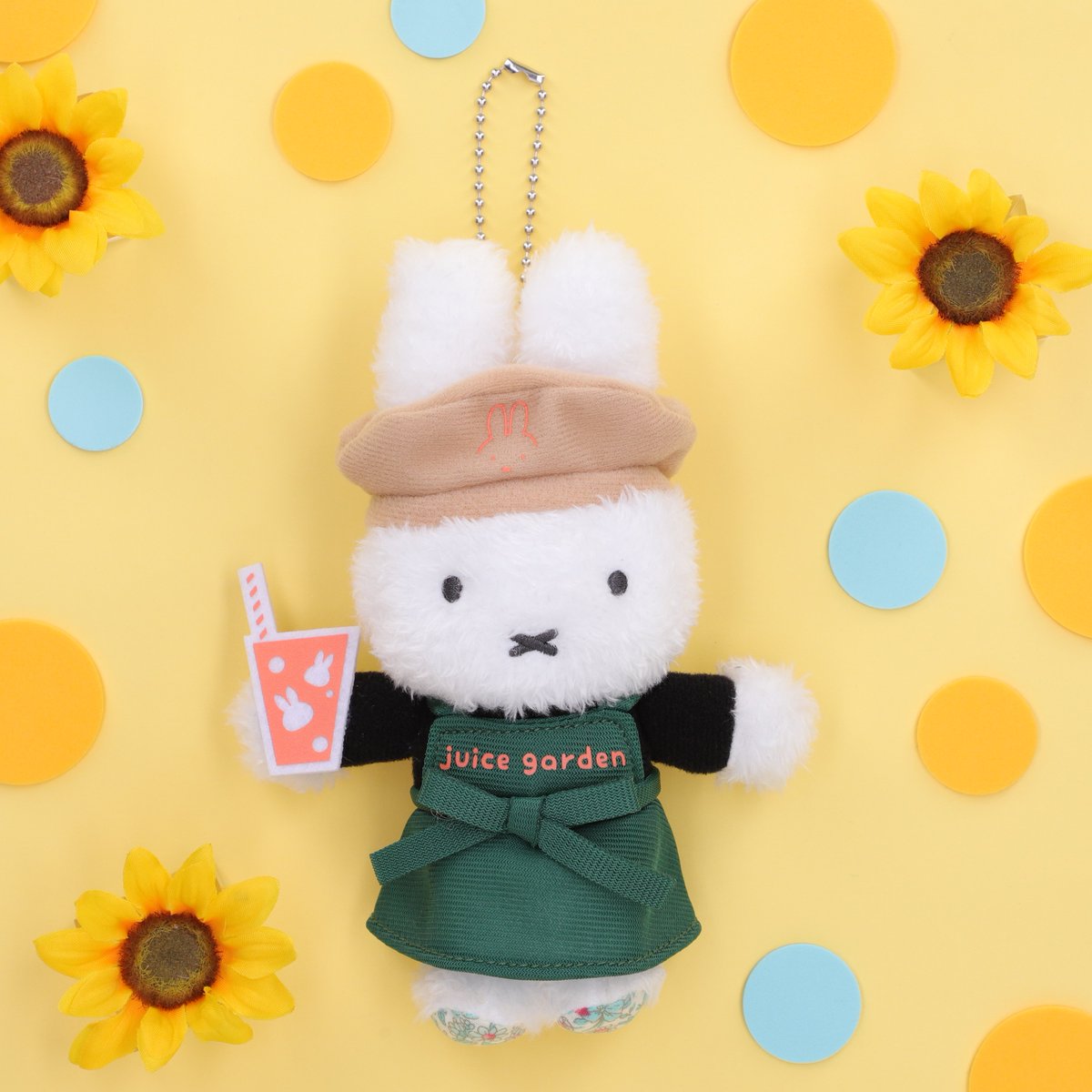 新品タグ付 フラワーミッフィー ジュースガーデン限定 ほわほわマスコット セット 人気絵本ミッフィーのお花屋さん「フラワーミッフィー」がお届けする