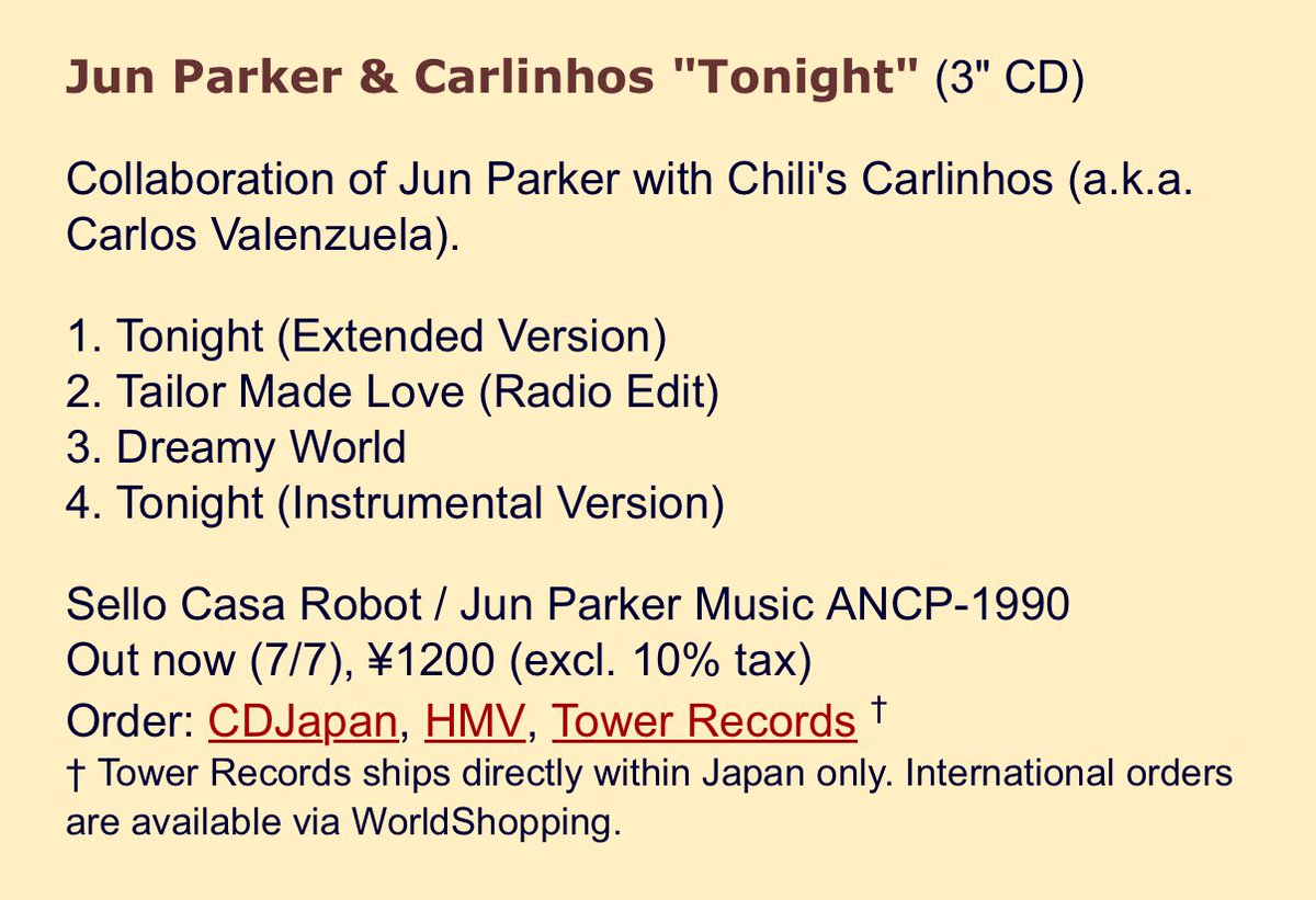 JunParkerMusic's tweet photo. Tokyo’s Coolest Soundで短冊CDの日が@tanzaku_day 英文紹介されていました😊
もっと外国の方にも知ってもらえたら👌
https://t.co/Z10Ese3H1I
#短冊CDの日
#短冊CD
#短冊CDの日2025
#8cmcd
#junparker https://t.co/boNr4VT84X