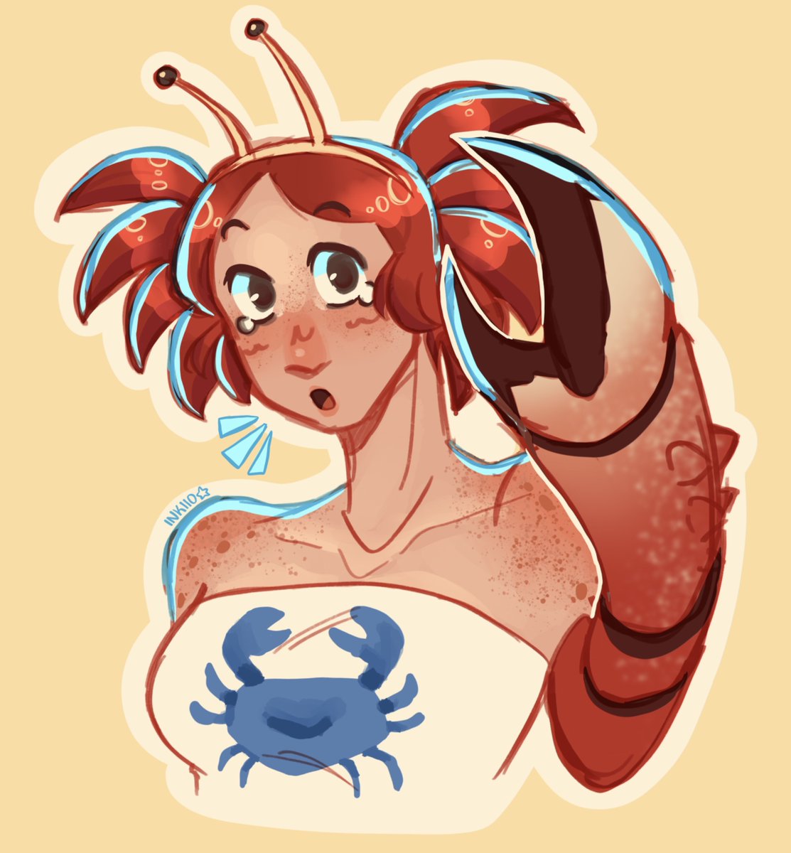 ink_iio's tweet image. artfight attack for @Octoinkz I LOVE HERRRR I LOVE THIS CRAB I LOVE HERRRRRR