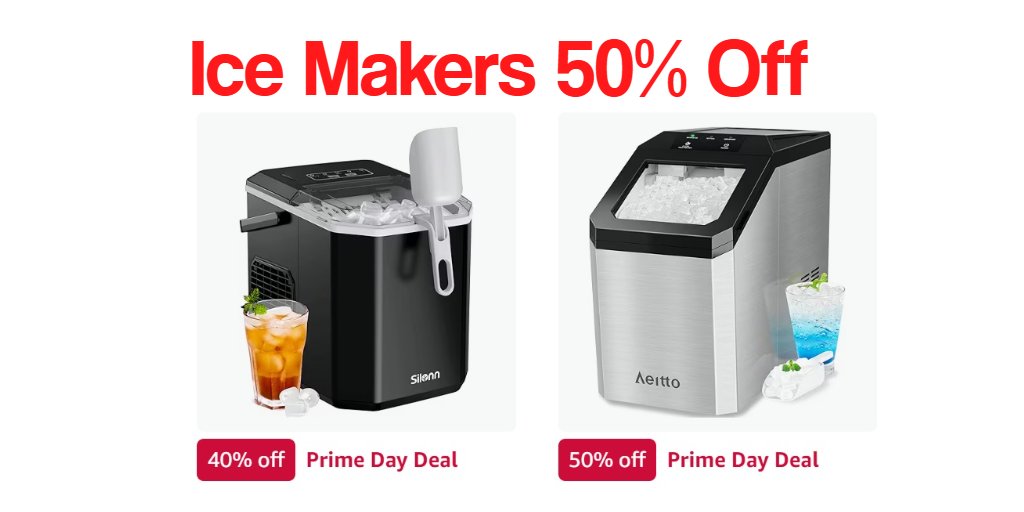 CRAZY Prime Deals on Ice Makers just dropped.
Get 40–50% OFF right now!
Whether it’s for your kitchen, office, or summer parties,
these best-selling ice makers are flying off the shelves.
👉 amzn.to/4luHm0L
#PrimeDay #IceMaker #Deals #Ad