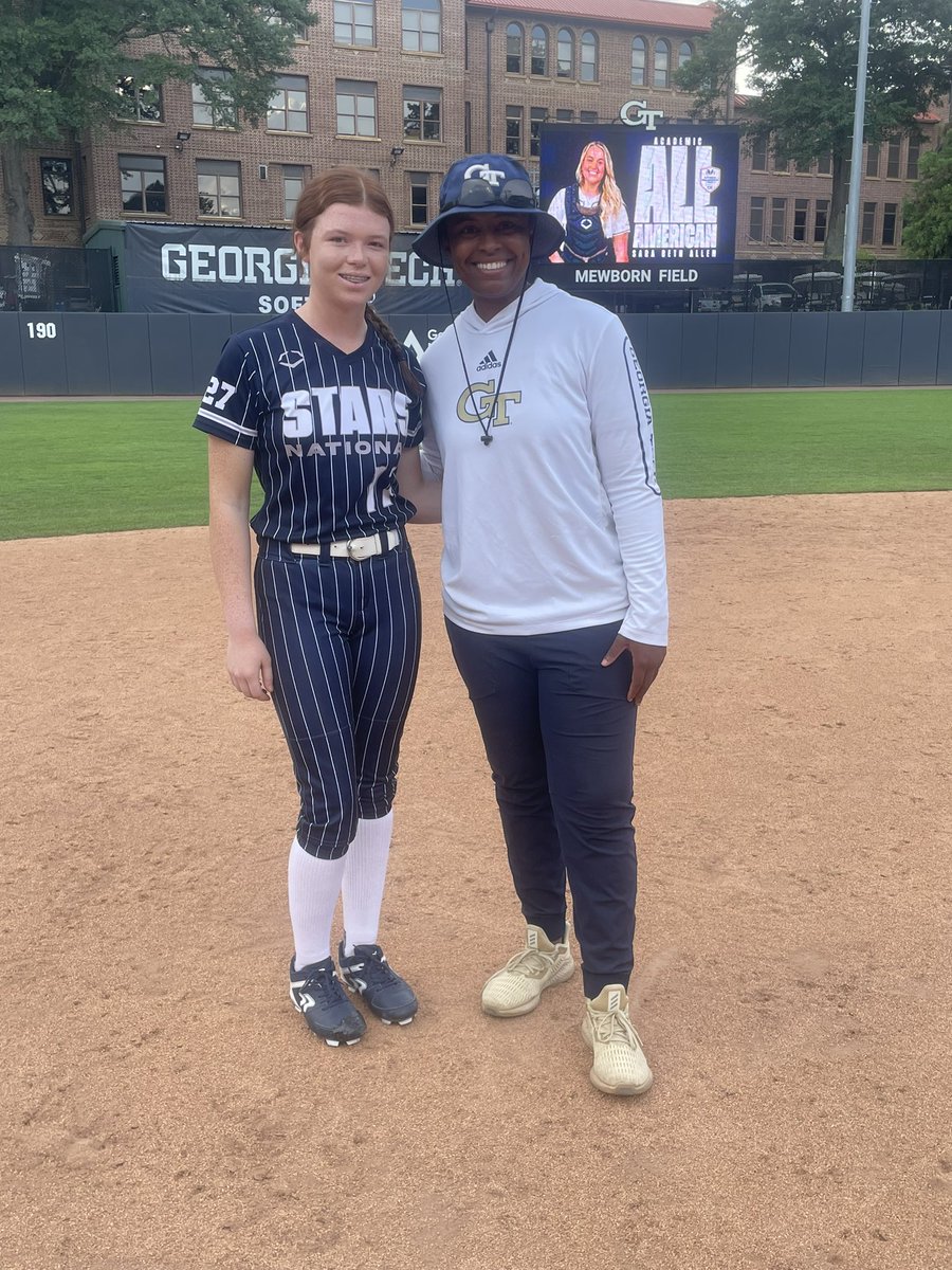 Riley Miller (@rileymiller2027) on Twitter photo Thank you <a href="/GaTechSoftball/">Georgia Tech Softball 🥇🥇🥇🥇🥇</a> and coaches for a great camp today! I loved the campus and learned a lot. Hope to see you all again soon!
<a href="/Coach_A_Mo/">coacн мoraleѕ</a> <a href="/dixson_erin/">Erin Dixson</a> <a href="/Meg_Hill22/">Megan Hill</a> <a href="/StarsNatGA/">Stars National Scott-GA 16U</a> <a href="/starsnationalfp/">Stars Organization</a> <a href="/ExtraInningSB/">EXTRA INNING SOFTBALL</a> <a href="/LineDsoftball/">Line Drive Media</a> <a href="/DirectRecruits/">Direct Recruits</a> <a href="/sbsportsnetwork/">SB Sports Network</a> <a href="/SBRRetweets/">Softball Recruiting Reposts</a> Thank you <a href="/GaTechSoftball/">Georgia Tech Softball 🥇🥇🥇🥇🥇</a> and coaches for a great camp today! I loved the campus and learned a lot. Hope to see you all again soon!
<a href="/Coach_A_Mo/">coacн мoraleѕ</a> <a href="/dixson_erin/">Erin Dixson</a> <a href="/Meg_Hill22/">Megan Hill</a> <a href="/StarsNatGA/">Stars National Scott-GA 16U</a> <a href="/starsnationalfp/">Stars Organization</a> <a href="/ExtraInningSB/">EXTRA INNING SOFTBALL</a> <a href="/LineDsoftball/">Line Drive Media</a> <a href="/DirectRecruits/">Direct Recruits</a> <a href="/sbsportsnetwork/">SB Sports Network</a> <a href="/SBRRetweets/">Softball Recruiting Reposts</a>