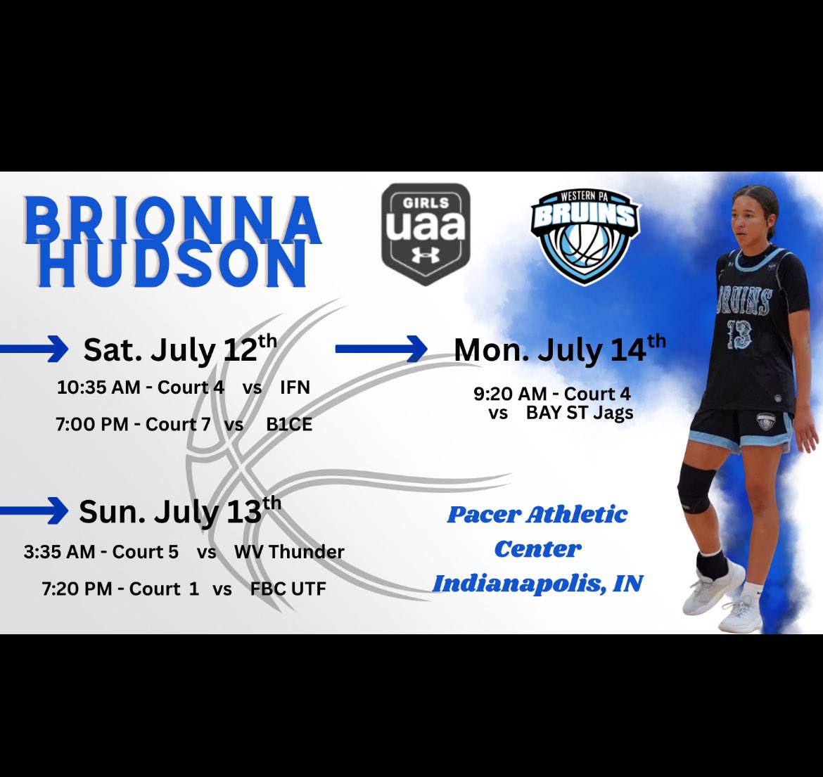 Brionna Hudson (@brionnahudson13) on Twitter photo UAA Session ll this weekend. Come out and watch!! <a href="/WpaBruins27/">WPABruinsUAA2027</a> <a href="/WPABruinsAAU/">WPABruinsAAU</a> <a href="/RMU/">Robert Morris University</a> <a href="/LeMoyneWBB/">Le Moyne Women's Basketball</a> <a href="/UANextGHoops/">Girls UAA</a> UAA Session ll this weekend. Come out and watch!! <a href="/WpaBruins27/">WPABruinsUAA2027</a> <a href="/WPABruinsAAU/">WPABruinsAAU</a> <a href="/RMU/">Robert Morris University</a> <a href="/LeMoyneWBB/">Le Moyne Women's Basketball</a> <a href="/UANextGHoops/">Girls UAA</a>