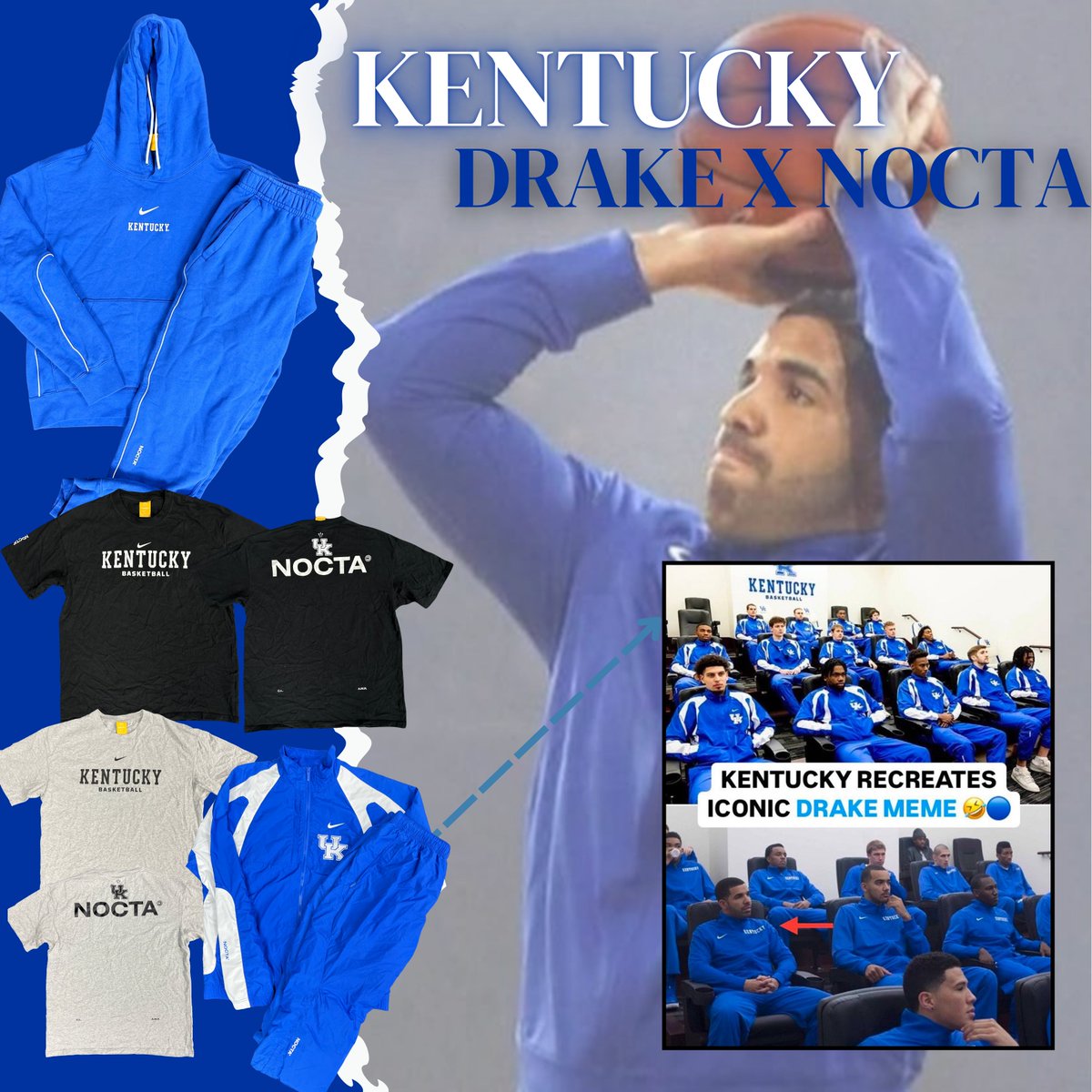 theplayerstrunk's tweet image. A legendary collab between the 6 God and the Wildcats, made exclusively for the squad and never sold to the public. #Drake #Kentucky #NOCTA
AVAILABLE NOW AT AUCTION: theplayerstrunkauction.com/Lots/Gallery