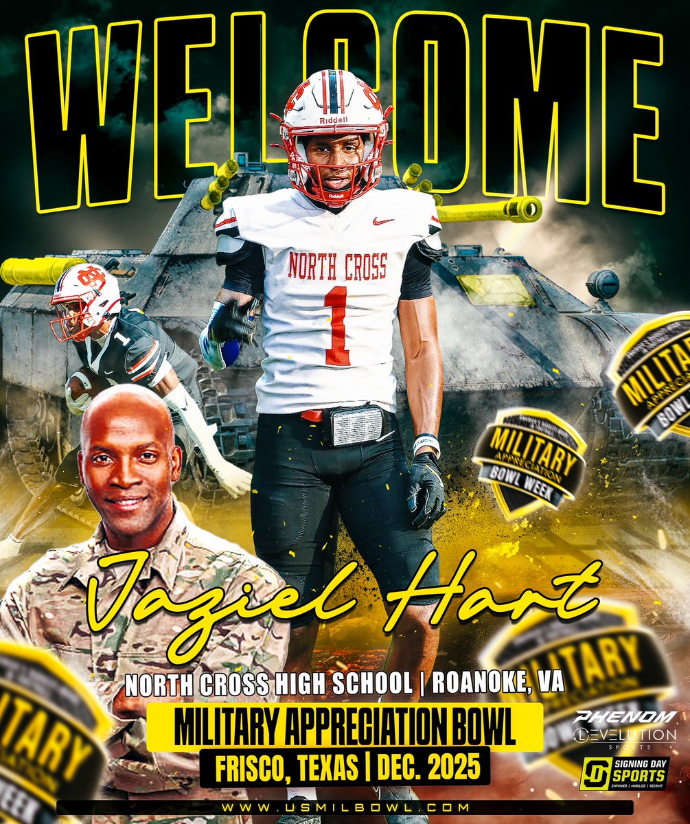 joeray36's tweet image. Jaziel Hart, Welcome to The Military Appreciation Bowl this December at The Ford Center home of the Dallas Cowboys.
