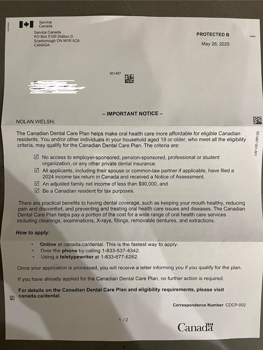 NolanWelshCA's tweet image. The system works!
Don’t let conservatives tell you it doesn’t.
#cdnpoli #CanadaDentalCarePlan