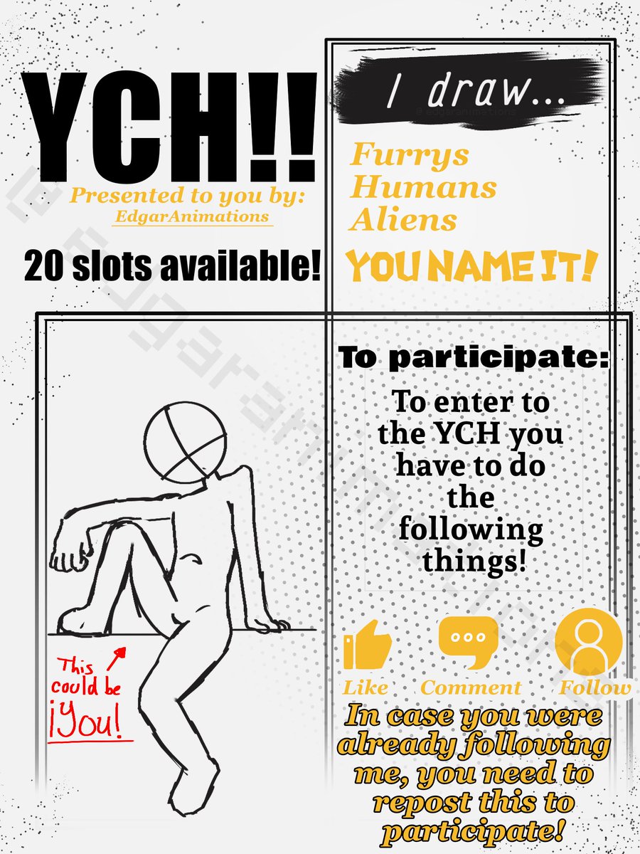 Im making some free YCH! feel free to participate :D