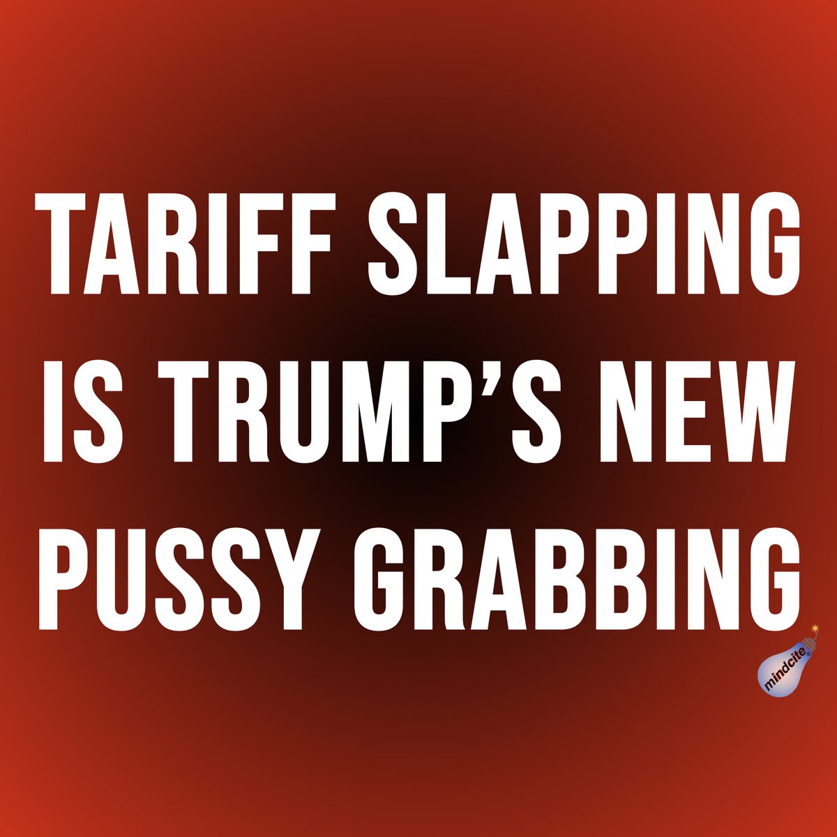 When you can't get anything else up any more but tariffs.