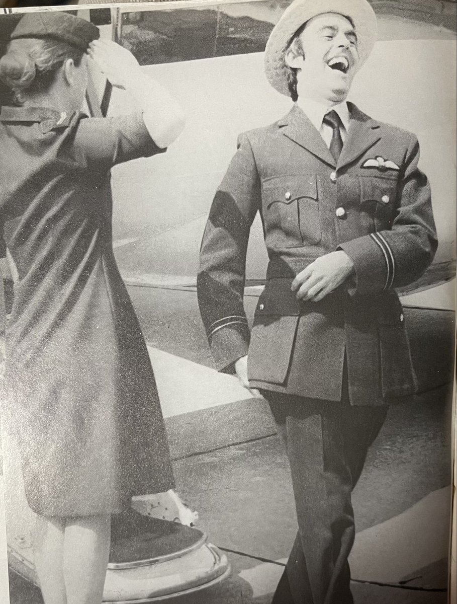 Cat_Man_Bill's tweet photo. @RDPHistory From book “Air War South Atlantic” by Jeffrey Ethell.  Photo shows Flt Lt Glover upon his return to RAF Wittering 10 July ‘82 https://t.co/MOUvELihTM