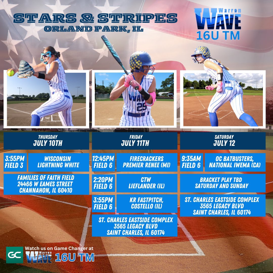 Looking forward to another great weekend on the softball fields. Come see me play at the LP4U Stars &amp; Stripes!
