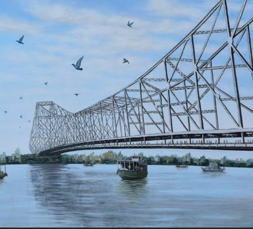 santanu68's tweet image. #HowrahBridge built in 1943. Still going strong!