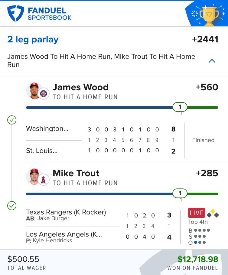 I said earlier we’re hitting a dinger lay today… we did just that!

$500 giveaway to someone who likes and RTs… it’s dinger season 💰

Get 80% off the week 👇 

dubclub.win/r/p/pri-pdnr5/…