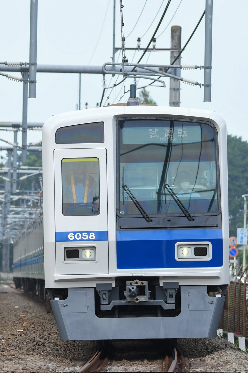SIB_KAME's tweet photo. 7/10 西武6000系 武蔵丘出場試運転
第9802列車 西武6000系 6158f https://t.co/CcLdQNMRXV