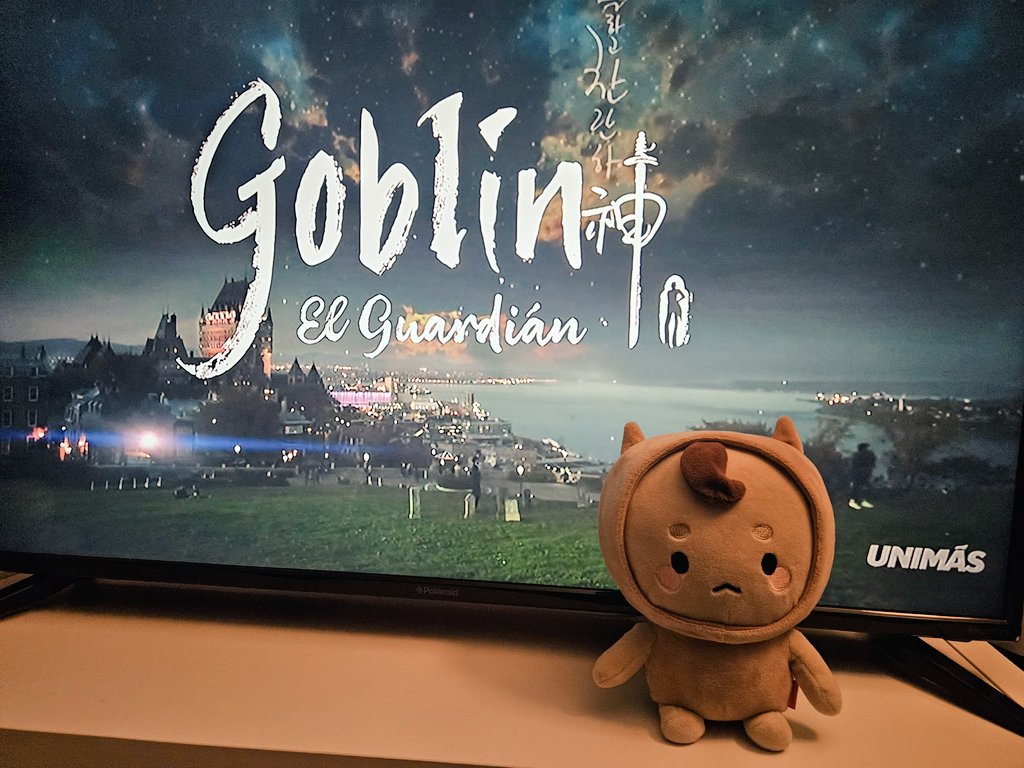 Eimi_28's tweet photo. Not me bringing Mr. Buckwheat plush to watch this gut-wrenching K-drama again in @UniMas. #goblinthelonelygreatgod https://t.co/apOOKv4EW9