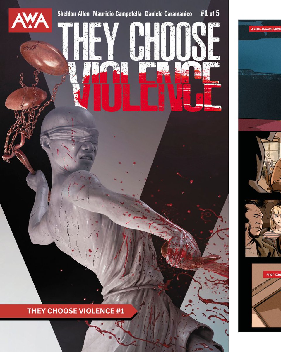 AWA_Studios's tweet image. 🚨 IT’S HERE! 🚨 The reprint of THEY CHOOSE VIOLENCE #1 is officially in stores TODAY!
Three women. One broken system. No turning back. The boldest, most unflinching new crime thriller of the year is back on shelves — and now’s your chance to jump in from the start.
Pick up…