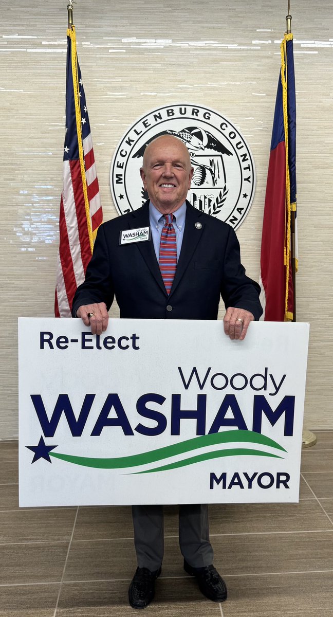 wtwasham's tweet photo. I am very proud to announce that I have filed for re-election as Mayor of Cornelius along with my incumbent commissioners.  With so much work to do, it is great to have us supporting each other in this year’s municipal election.  It’s been a big and important day!  
Mayor Washam https://t.co/bznp0suGdB