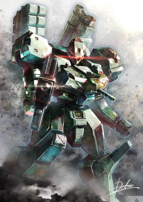 アーマード・コア28周年おめでとうございます!以前描いたアンファングに手を加えてリメイクしてみました!素敵な思い出をありがとう! #アーマード・コア #ARMOREDCORE